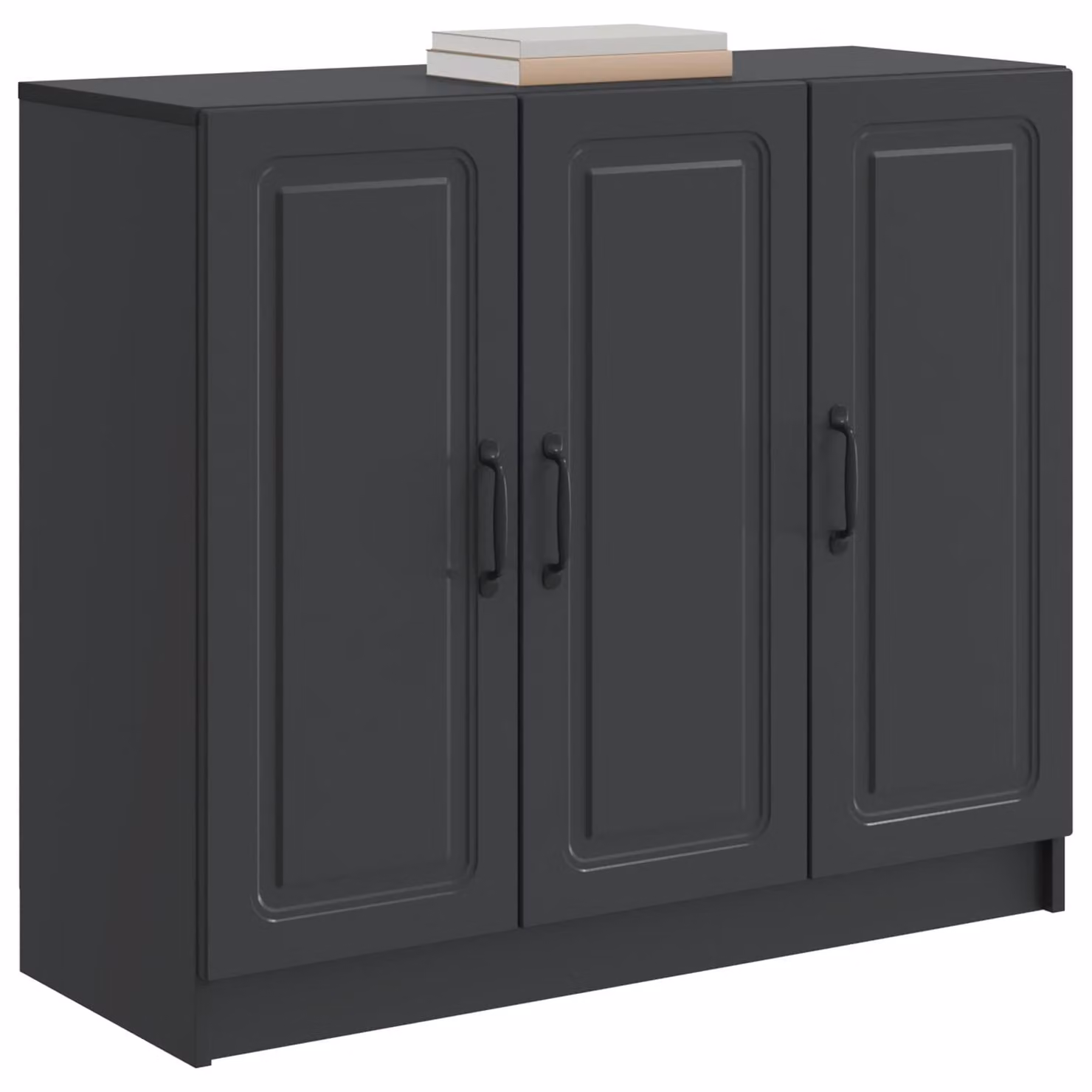 Credenza Nero 89 x 34,5 x 77 cm Legno ingegnerizzato