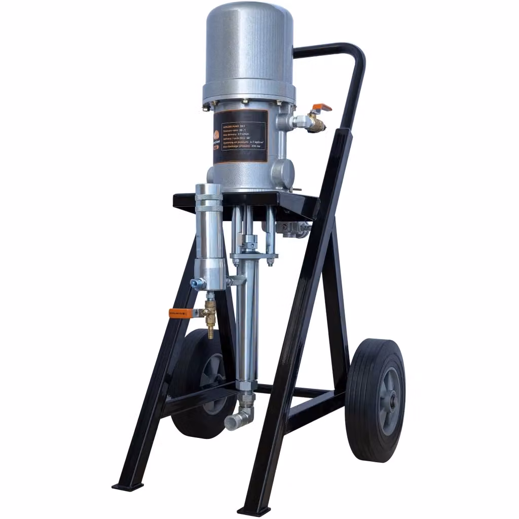 Agitatore Pneumatico Airless Rosfix HeavyCoat HC28 in Acciaio Argento, 200 Bar, 3,7 L/min – 2