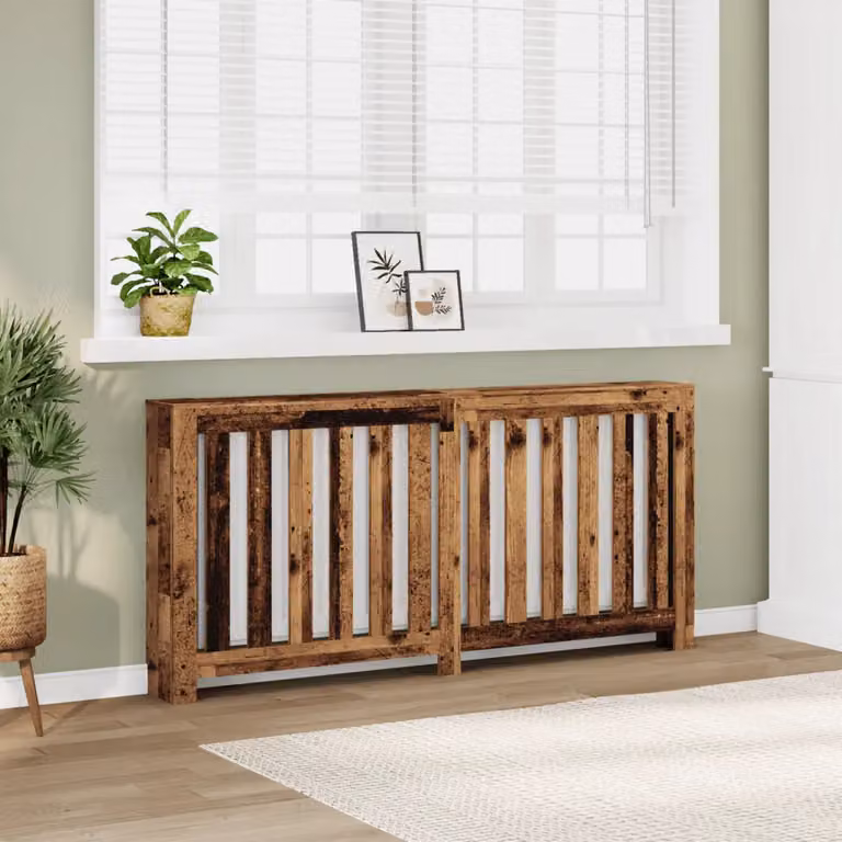 Copertura per radiatori vidaXL in legno marrone L: 175 cm, P: 20 cm, H: 82 cm