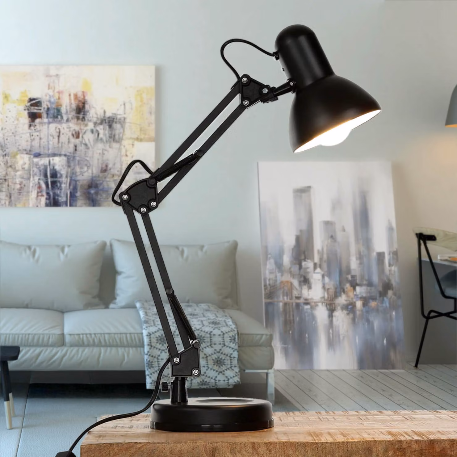 Lampada da tavolo nera E27 Samson 4212 Rabalux