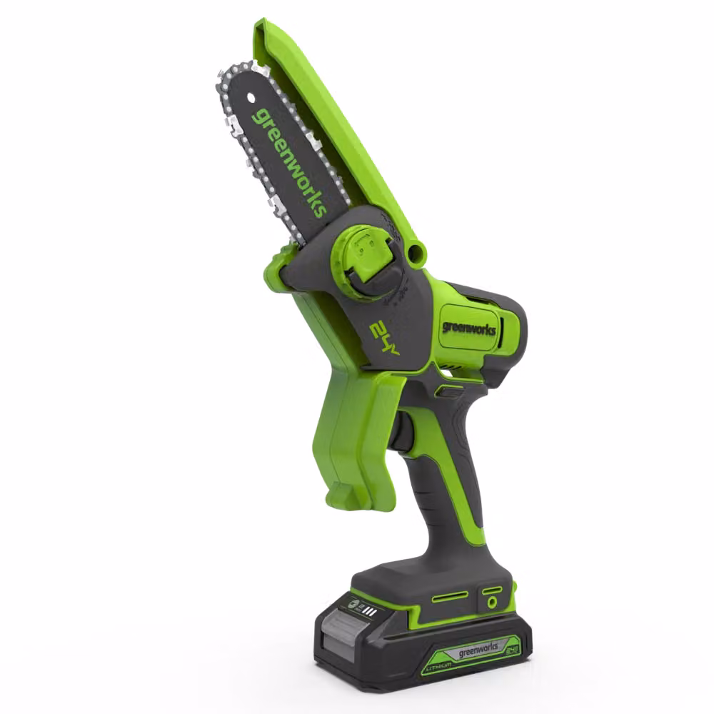 Greenworks POWERALL 24V Mini Motosega 10cm - Batteria 2Ah