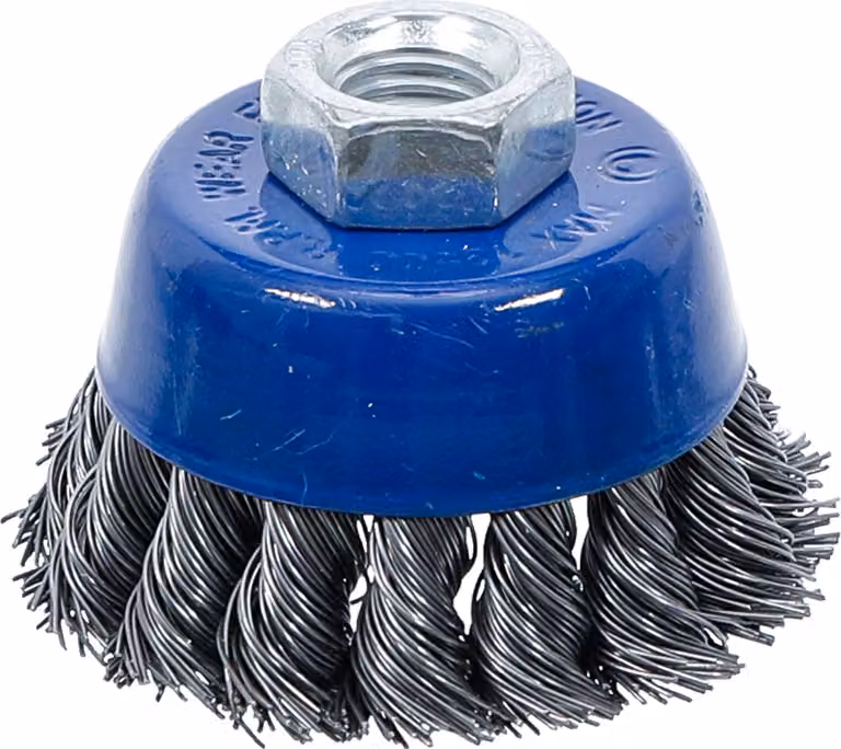 BGS 3980 | Spazzola a tazza | Supporto M14 x 2,0 | Ø 65 mm | Filo annodato