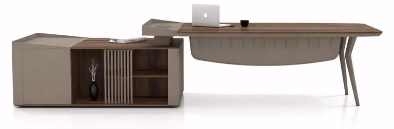 Scrivania moderna, design da ufficio, ambiente di lavoro