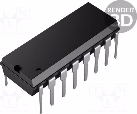 3 contatori binari a 4 bit, tecnologia Through-Hole (THT), alloggiamento DIP16, modello SN74HC163N, utilizzabili come contatori o divisori di frequenza
