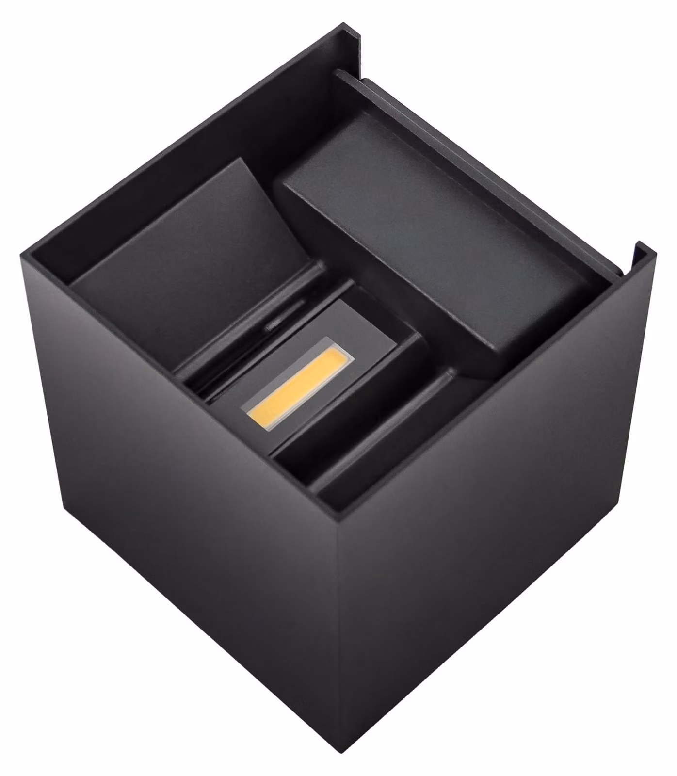 Lampada da parete LED PremiumX LWS12BS, nera, 12W, 820 lumen, con sensore di movimento