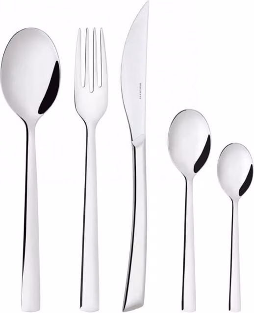 Set di posate Caprera Casa Bugatti in acciaio inox argentato, 30 pezzi con scatola Gallery