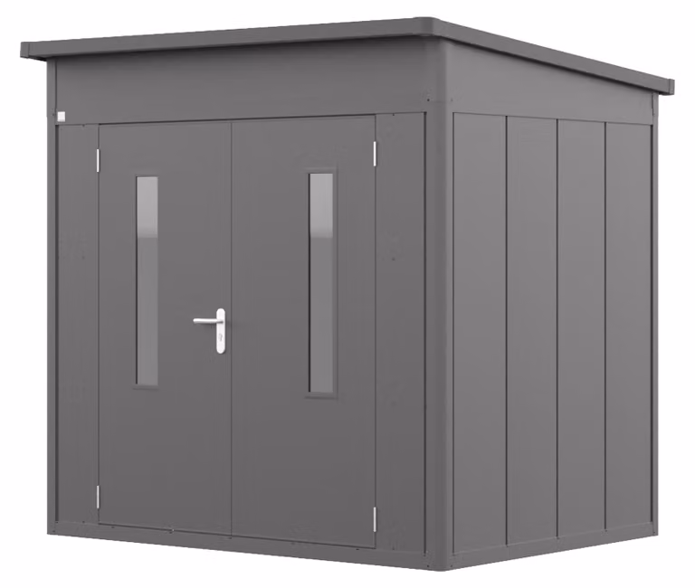 GFP Primeyard Casetta da giardino metallo 228x180x231 cm Armadio da esterno per attrezzi antracite