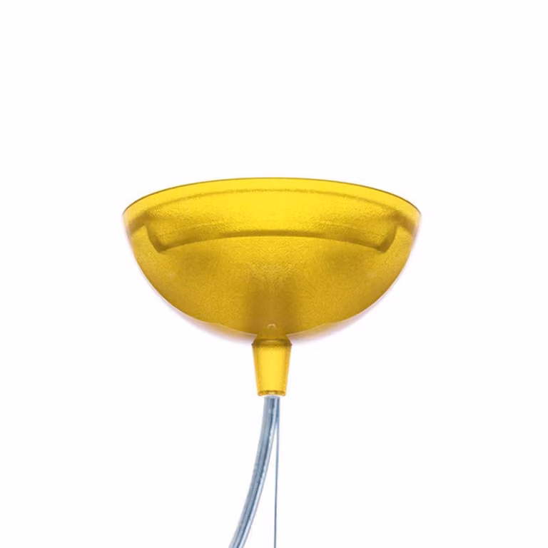 Kartell Lampada a sospensione Small FL/Y, Giallo / Arancione, Soggiorno / Sala da pranzo, Plastica, Design, Lampada a sospensione