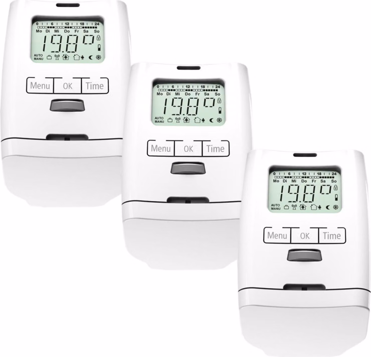 3 pezzi HT 2000 Termostato elettronico per radiatori Germany