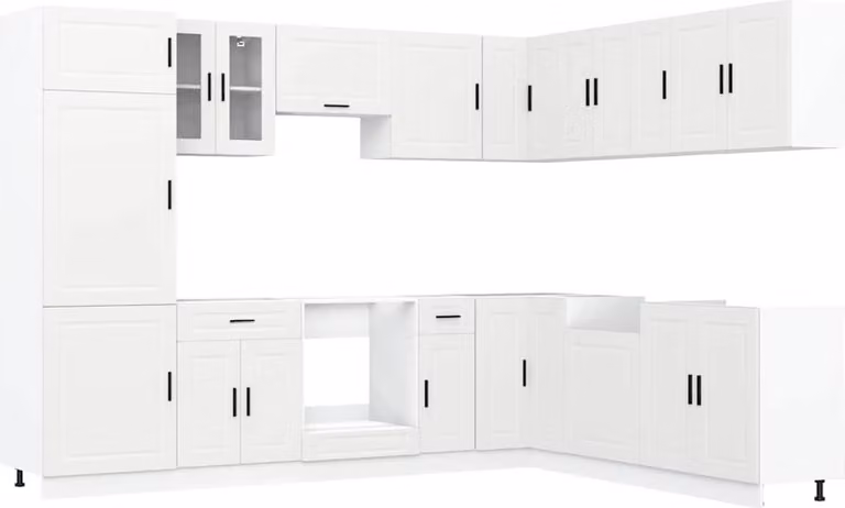 Set Mobili da Cucina 14 pz Porto Bianchi Legno Multistrato