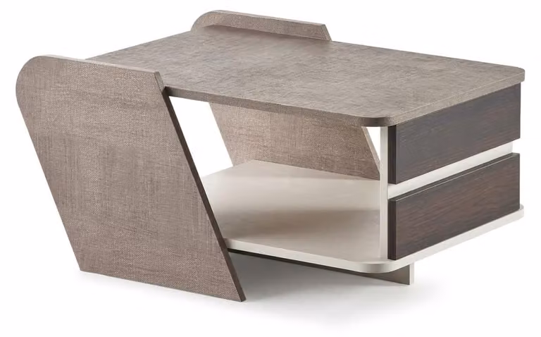 Tavolino da caffè in stile moderno, design elegante, beige, mobili da ufficio, stile Art Déco