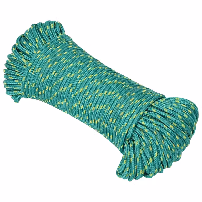 Corda multiuso vidaXL in plastica verde, diametro 5 mm, lunghezza 25 m