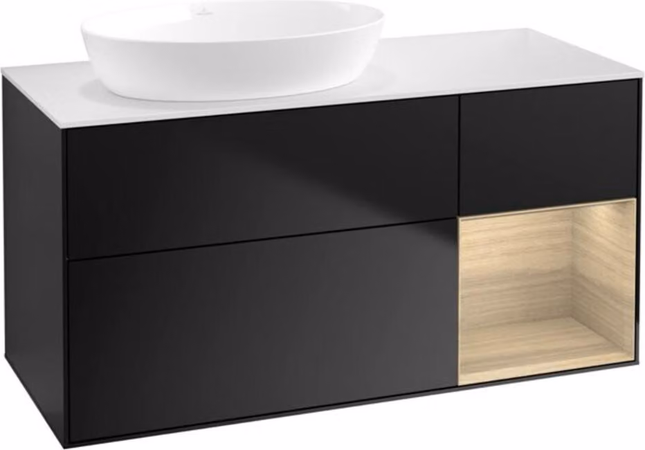 V&B illuminazione a parete del mobile Finion 120cm, Pl wh. m, Reg Oa ven, bla m Lac