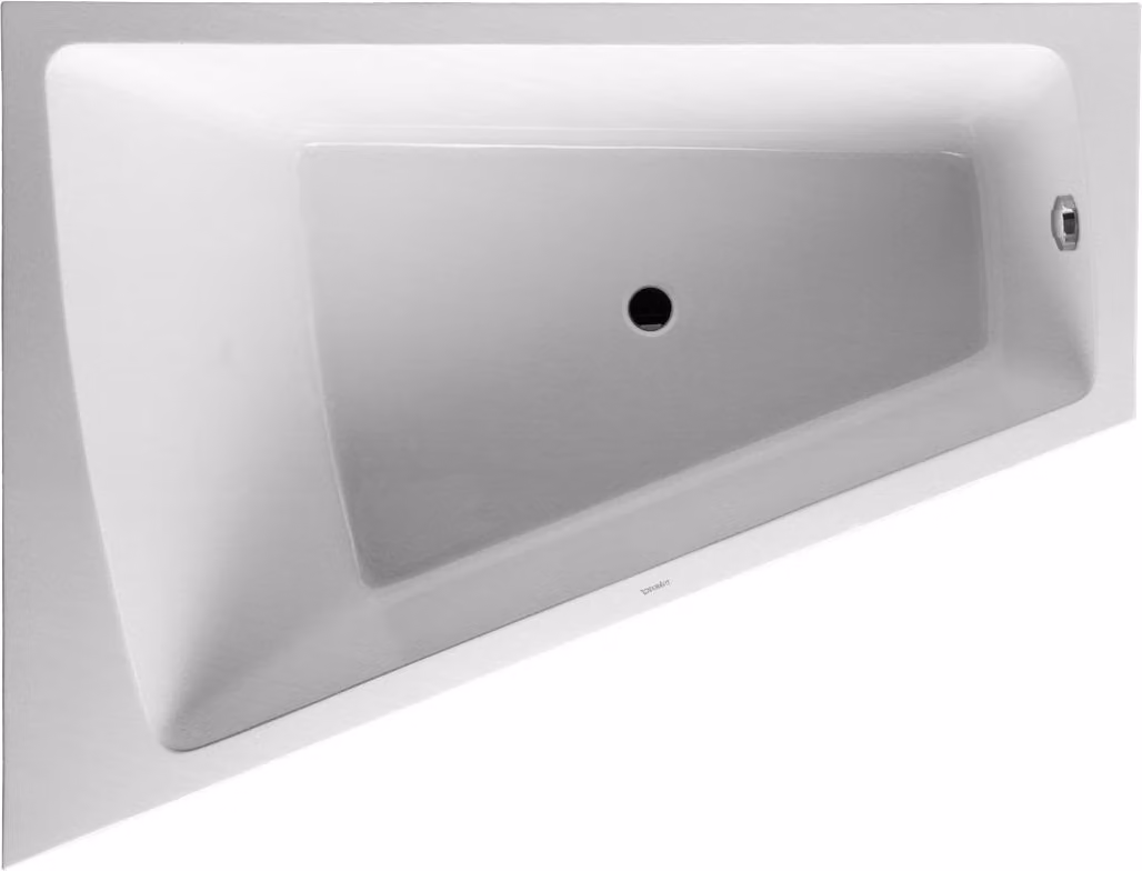 Duravit Paiova baignoire encastrée, angle à gauche, habillage acrylique moulé, 1700x1300mm, blanc, 700266000000000, 700266000000000