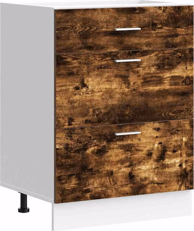 Base da Cucina “Lyon” Rovere Fumo in Legno Multistrato