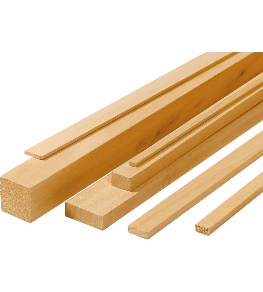 PIRCHER Listello Legno Samba Piallato 40x40x2500 mm per Falegnameria