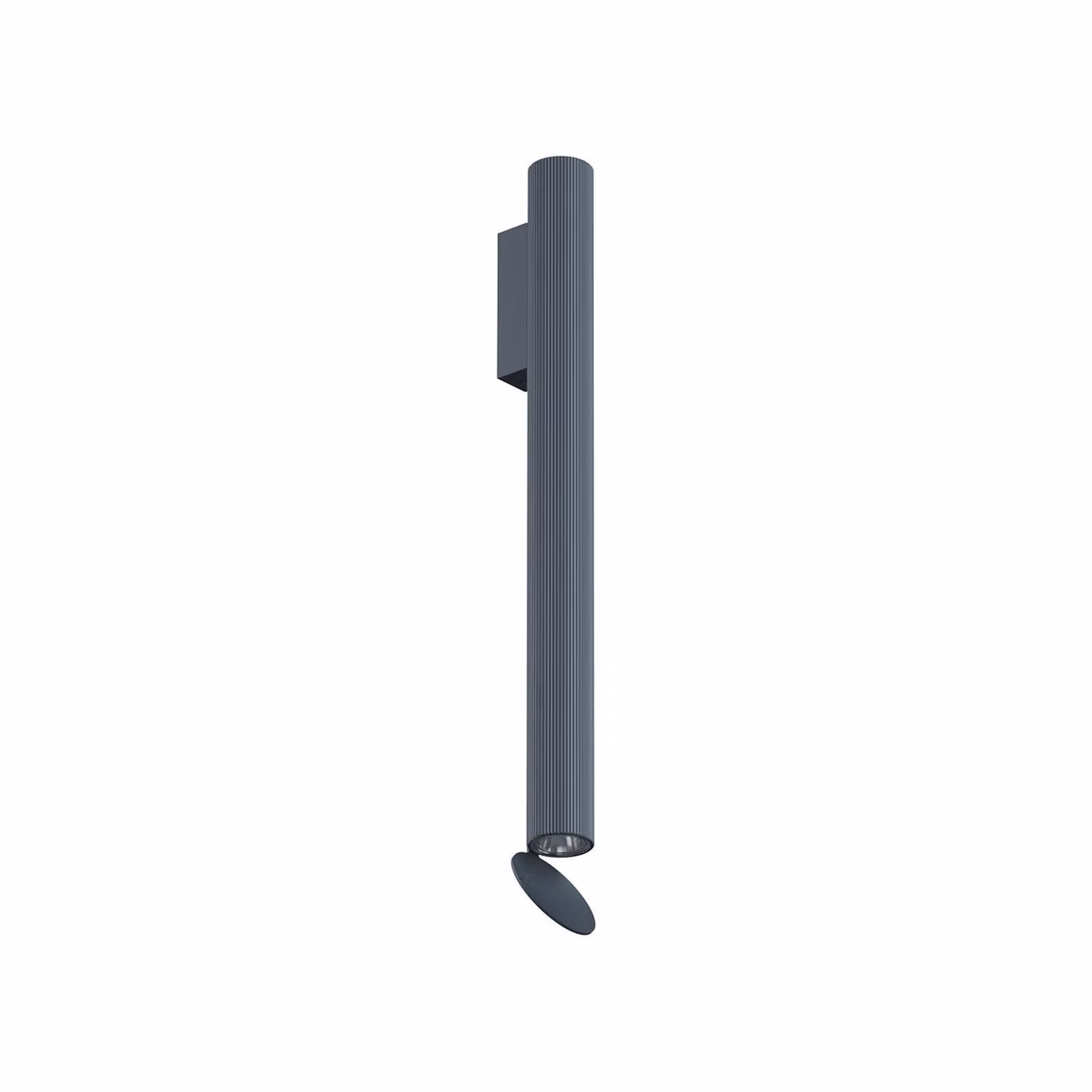 Flos - Flauta H500 Riga - Lampada da parete o soffitto - Acciaio Blu