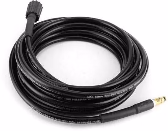 Tubo flessibile per idropulitrice, lunghezza 10 metri, pressione massima 40 MPa, resistente agli urti, resistente all'usura, tubo flessibile per idropulitrice, in gomma