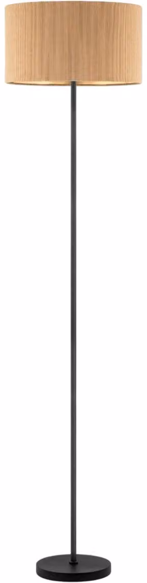 Lampada da terra scandinava, modello Cord, moderna, attacco E27, colore marrone, altezza 165 cm