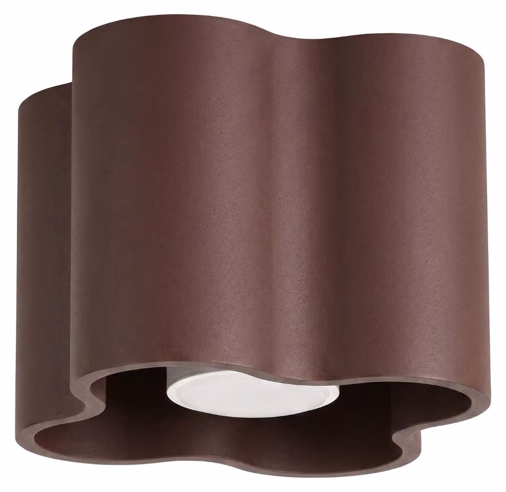 Plafoniera OVIO 1 marrone GU10 1xGU10 10W alluminio 10x12x12cm Sollux Lighting