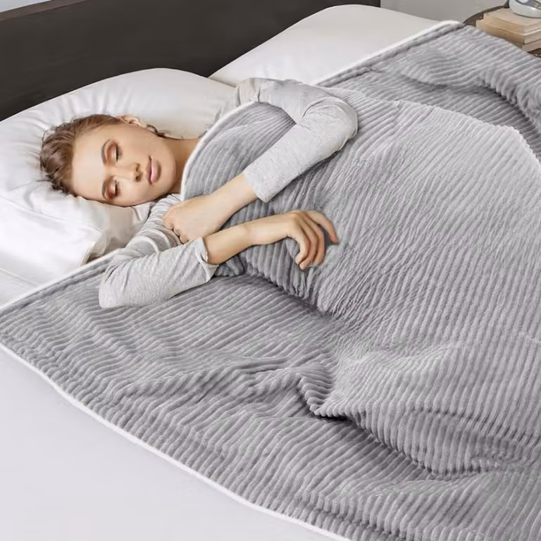 Coperta elettrica riscaldante, dimensioni 160 x 180 cm, con 6 livelli di temperatura
