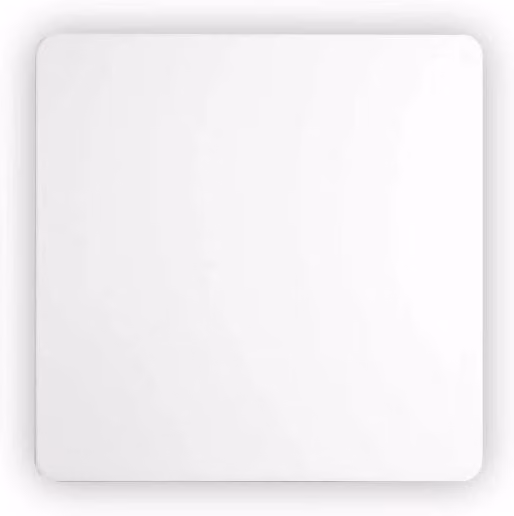 Lampada Da Parete Ideal-Lux Cover Ap D20 Square Bianca in Metallo con LED