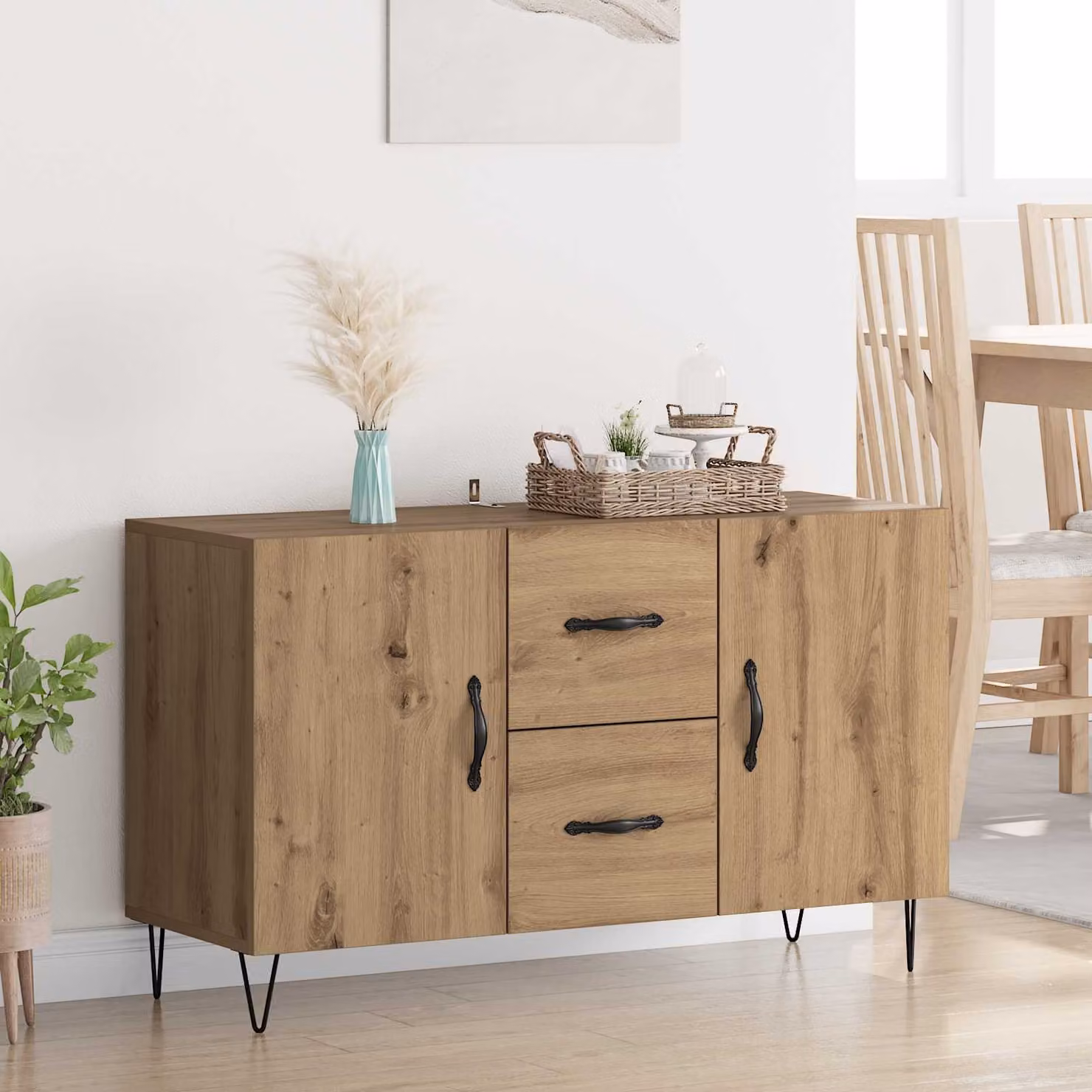 vidaXL Credenza Rovere artigianale 100 x 36 x 60 cm