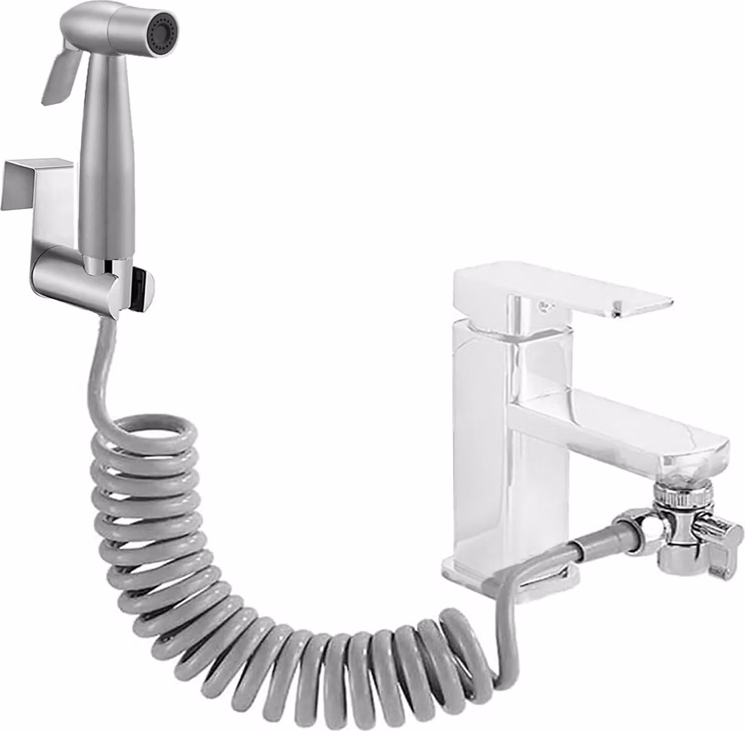 Set per bidet con doccetta in acciaio inossidabile, tubo da 150 cm, per l'igiene personale