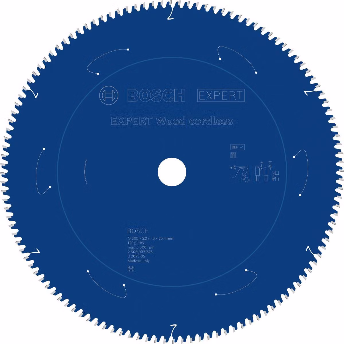 Lama circolare Bosch EXPERT Wood, 305x25,4 mm, Z120