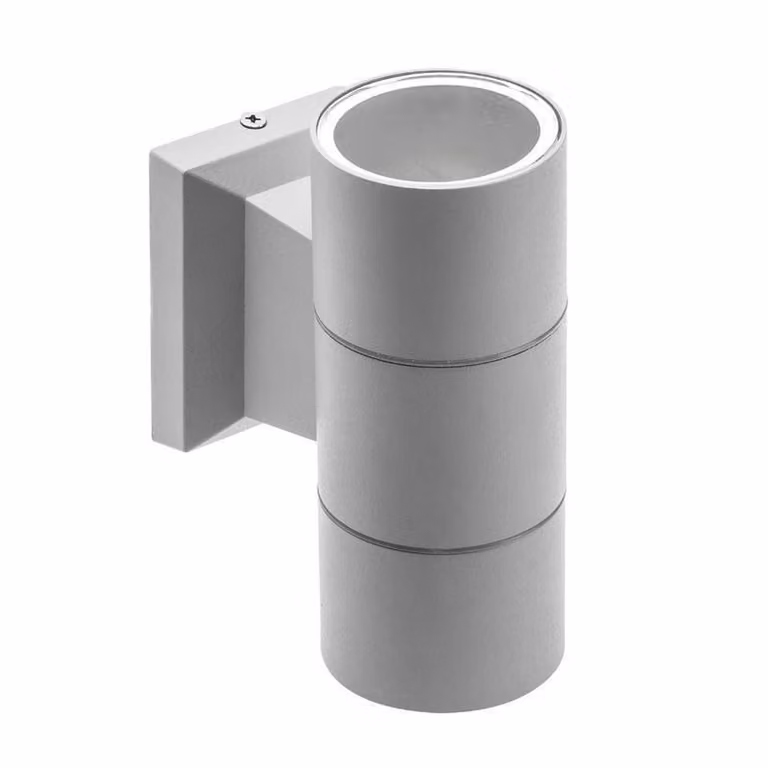 Lampada da facciata 2xGU10 IP54 grigio Lampada da parete per interni esterni illuminazione up-down BALEO MINI GTV 6893