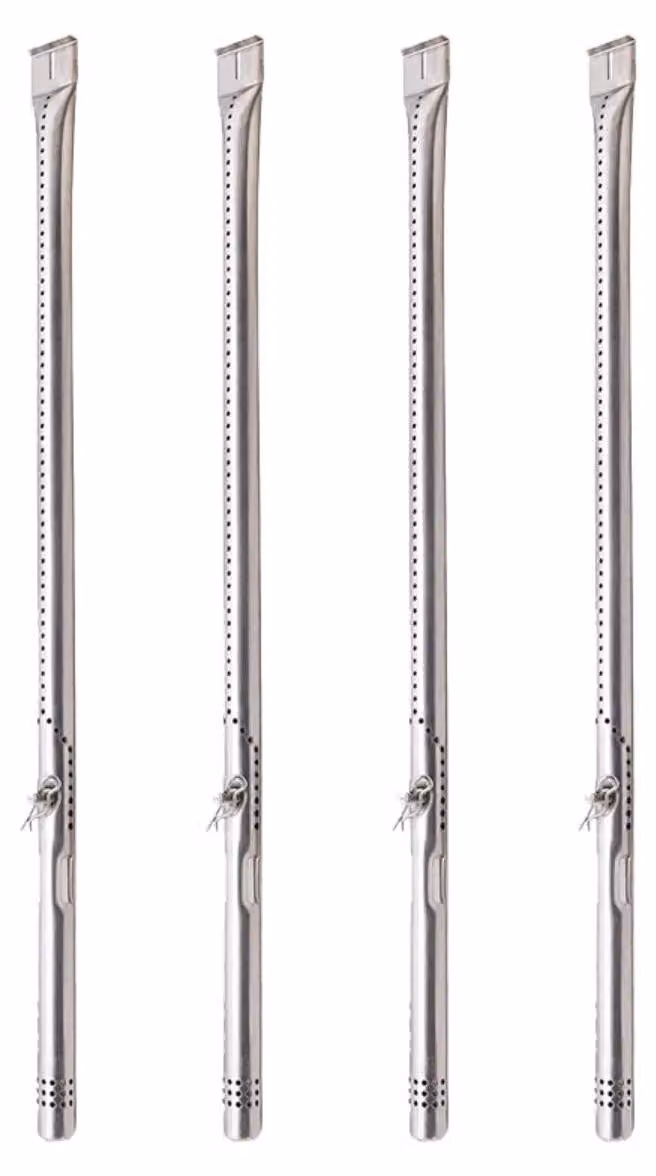 INF Set da 4 tubi bruciatore in acciaio inossidabile compatibile con Charbroil Performance — Ricambio G470-5200-W1, 42cm x 2cm