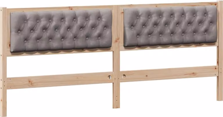 Testiera Altro Marrone e taupe 200 cm Legno di pino massello