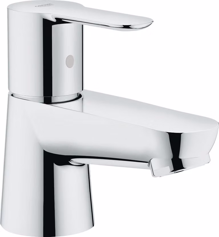 Rubinetto per WC, attacco 1/2", modello grande, cromo, da montare a parete