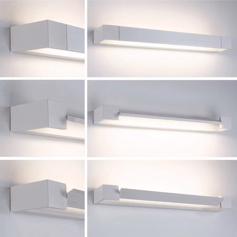 Paulmann Applique da parete a LED Lucille, dimmerabile, Bianco / Opale, Bagno, Alluminio, Moderno, Applique a LED