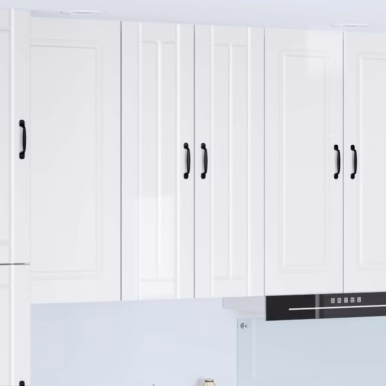 Armadietto a muro moderno vidaXL LUCCA bianco lucido L: 60 cm, P: 31 cm, H: 100 cm