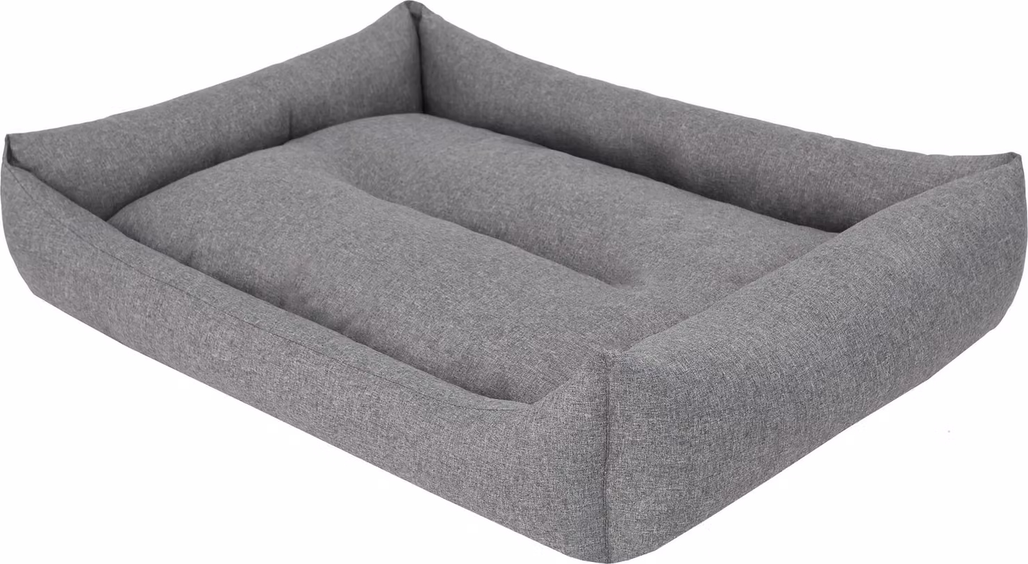 Cuccia per cani, lettino per cani, divanetto per cani, cuscino per cani - Eco Ökoleinen - 105 x 75 cm [Taglia: XXL] - Grigio scuro