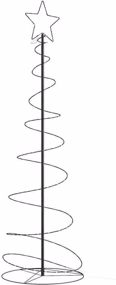 Albero di Natale a LED 120 LED Bianco Caldo 180 cm