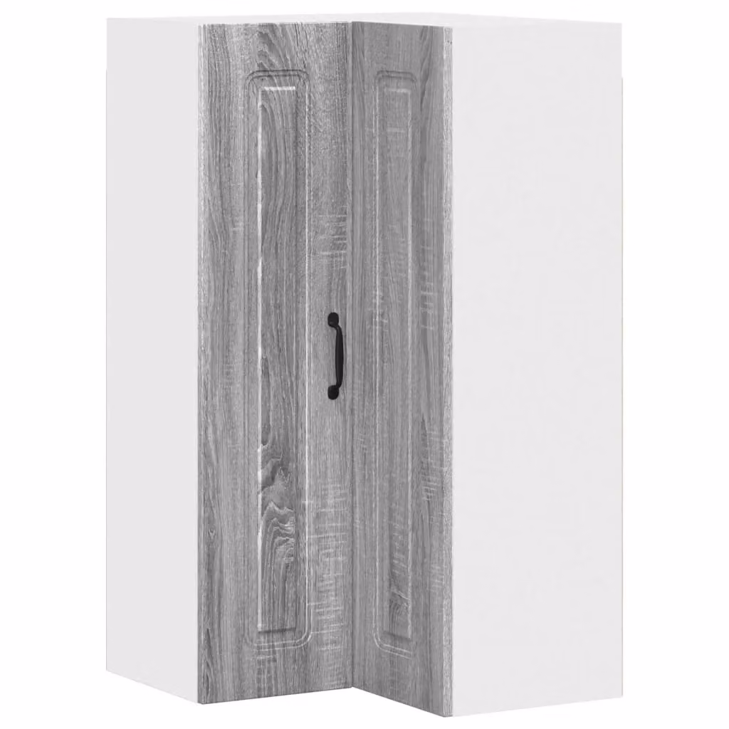 Mobile da cucina a parete vidaXL Grigio con ripiani interni e ante a battente L/P/H: 57 x 57 x 100 cm – 2