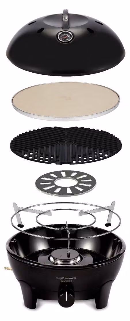 Cadac Glamp Chef 40 BBQ / Pizza Stone 50 mbar Barbecue a gas Barbecue da campeggio ø 40 cm 5610C-35-04-DE