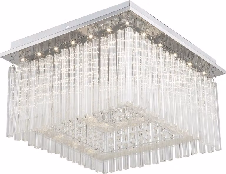 Rabalux 2448 Lampada da soffitto Danielle, 21 W, 4000 K, 1750 lm, argento, bianco neutro, 36x36 cm