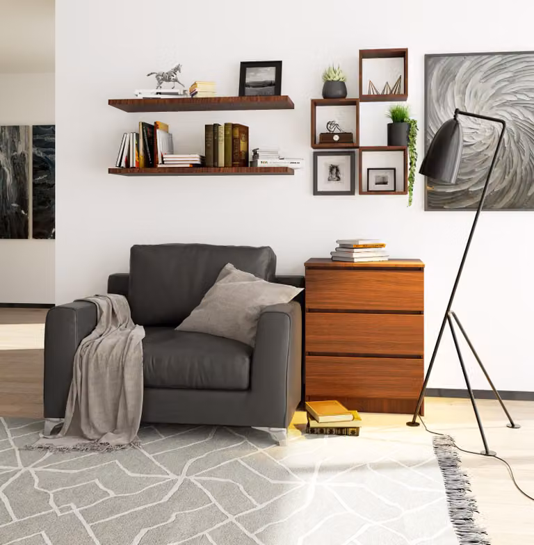 Comodino da 60 cm con 3 cassetti, credenza, mobile da 77 cm di altezza e 40 cm di profondità