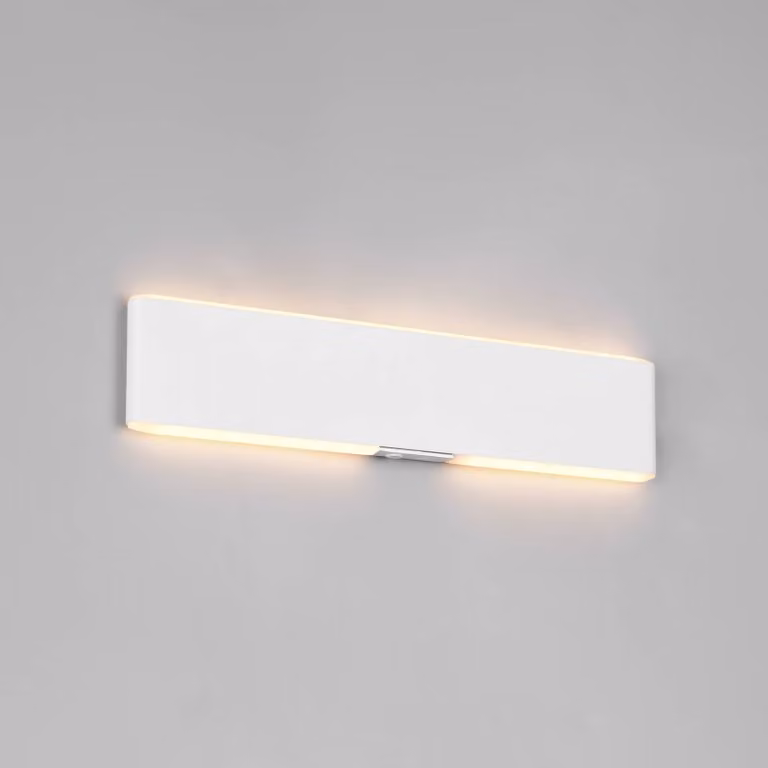 Trio Lighting Applique da parete a LED Conchita, dimmerabile, Bianco / Opale, Soggiorno / Sala da pranzo, Metallo, Moderno, Applique a LED
