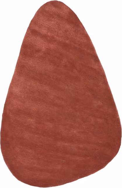 Tappeto Beliani in lana e viscosa fatto a mano, stile glamour, colore rosso, L: 160 cm x P: 230 cm – 1