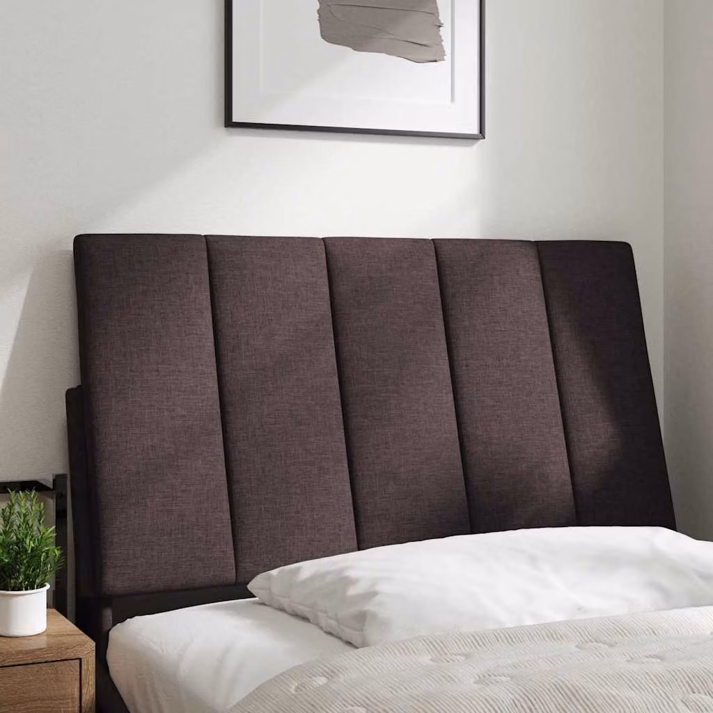 vidaXL Cuscino Testiera Hanko Marrone Scuro 80 cm in Tessuto