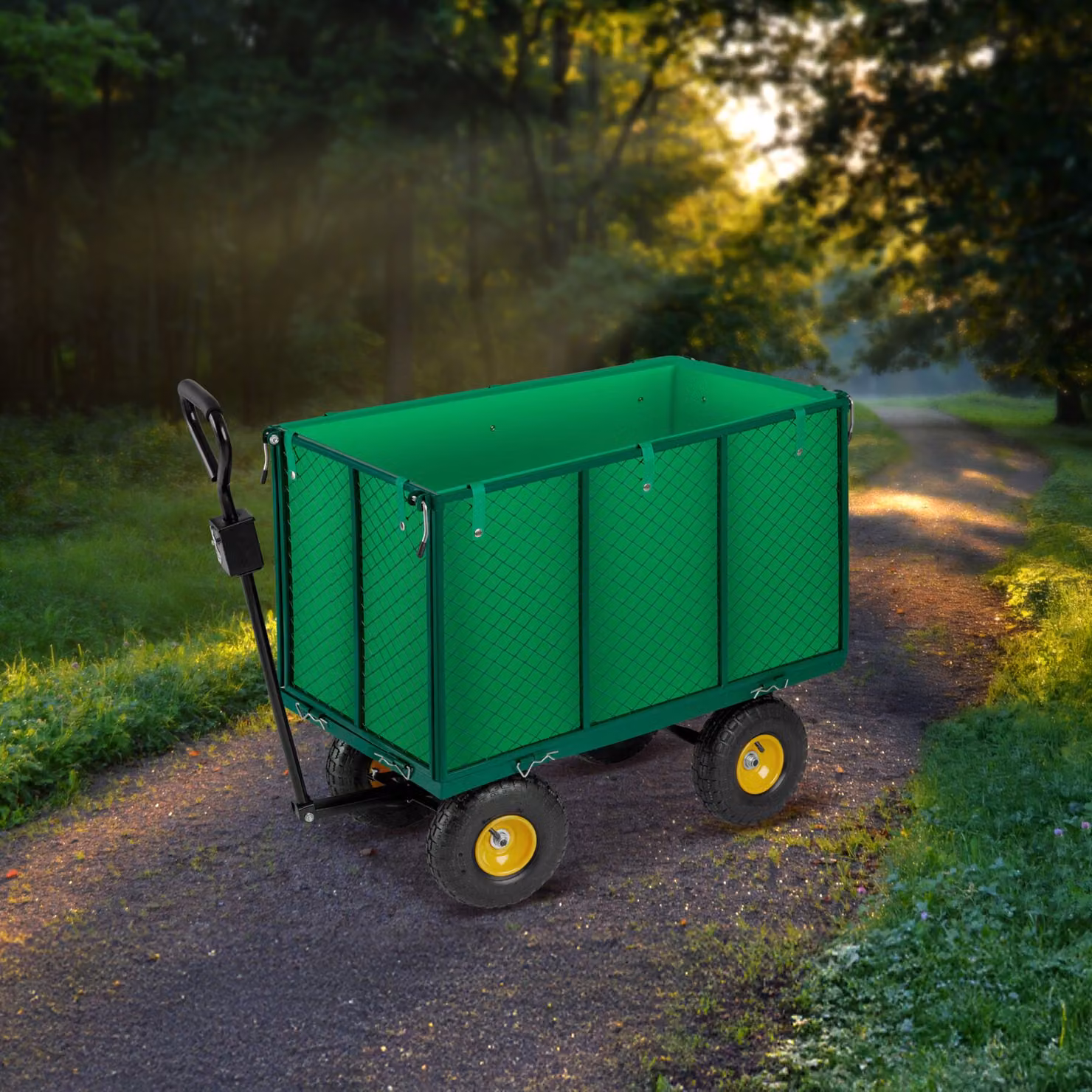 Carrello in metallo TecTake GmbH verde con portata massima 544 kg – 2
