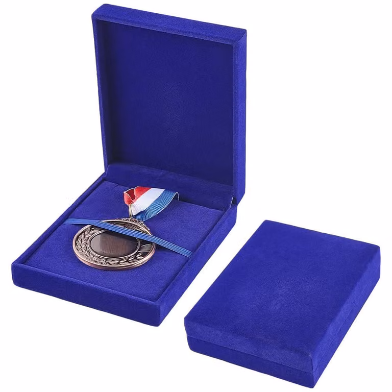 Scatola espositiva per medaglie - Contenitore in velluto per medaglie - CON-WH20006-018B-EU21