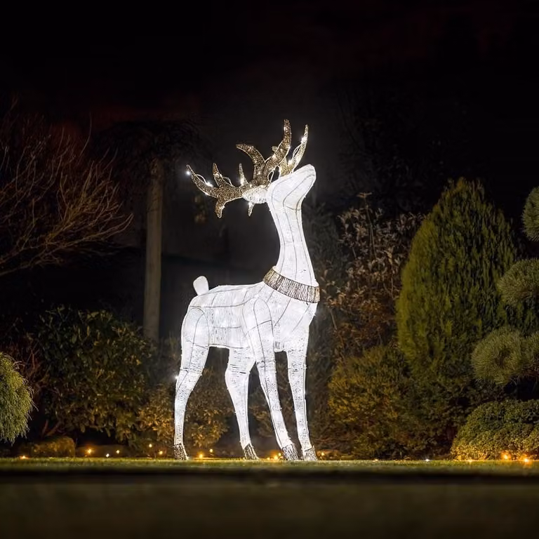 Luce di cervo a LED, 150 cm, 161 LED con effetto flash