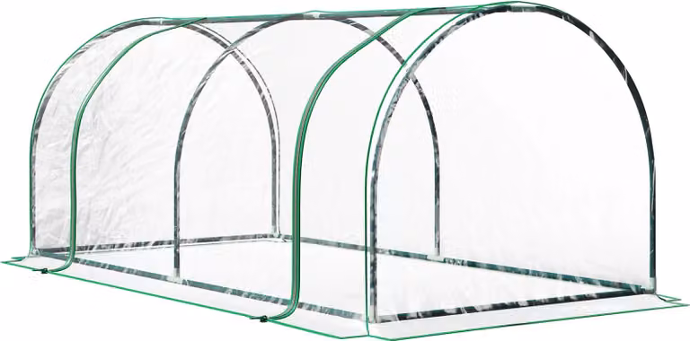 Serra, Robusta struttura in acciaio, Versatile applicazione in giardino, BIANCO