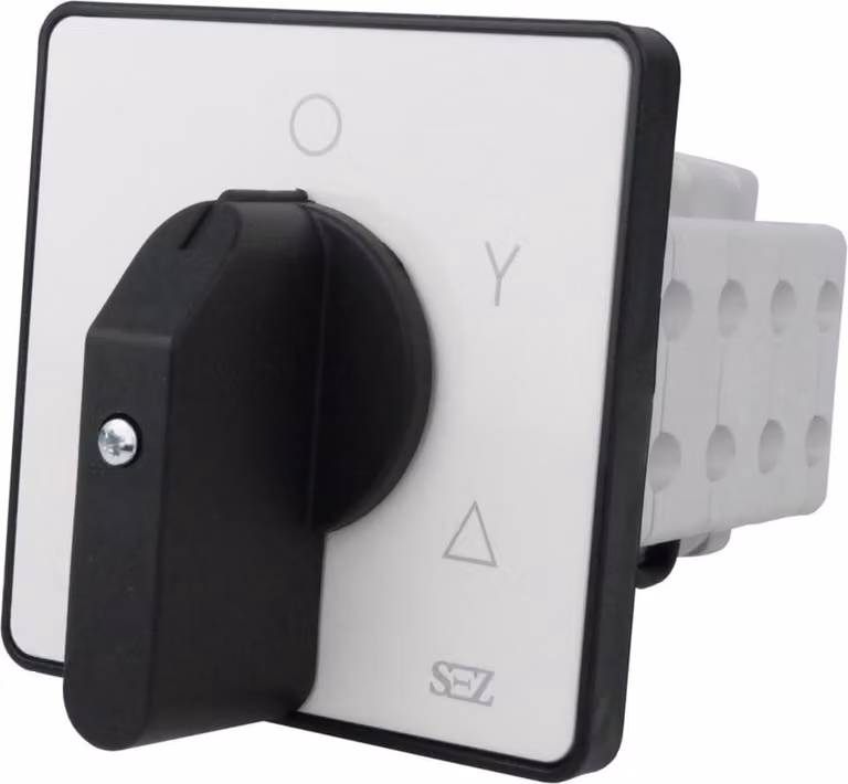 Interruttore a camme SEZ S63 JD 9551 A6 3P 63A 0-Y-Δ motori asincroni con maniglia 0465