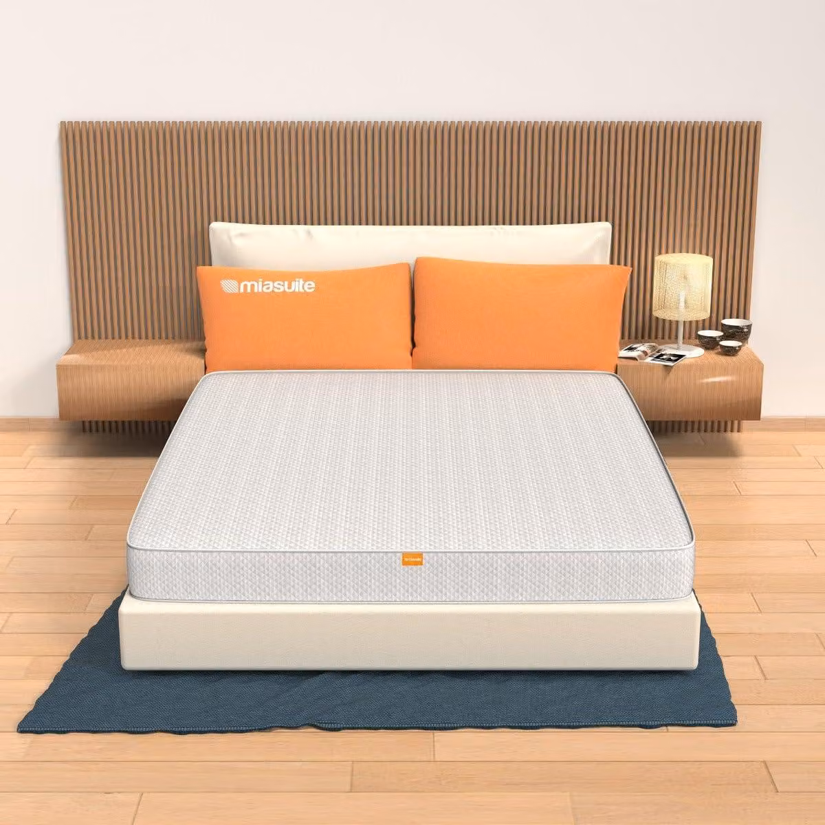 Materasso singolo MiaSuite, dimensioni 90x200 cm, altezza 16 cm, realizzato con memory foam ortopedico e imbottitura